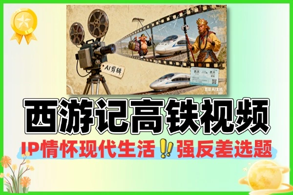 AI爆火西游记高铁视频轻松上手