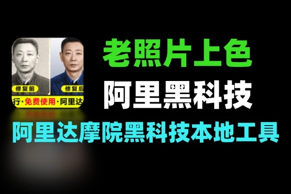 阿里达摩院黑科技DDColor本地老照片上色工具